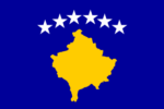 The flag of Kosovo adopted on 17 February 2008.