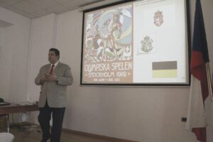 Lecture by LTC Dr. Heimer on the origin and development of the Czech flag
